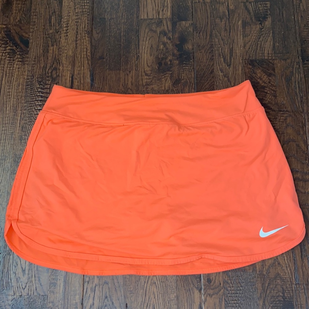Orange Nike skirt